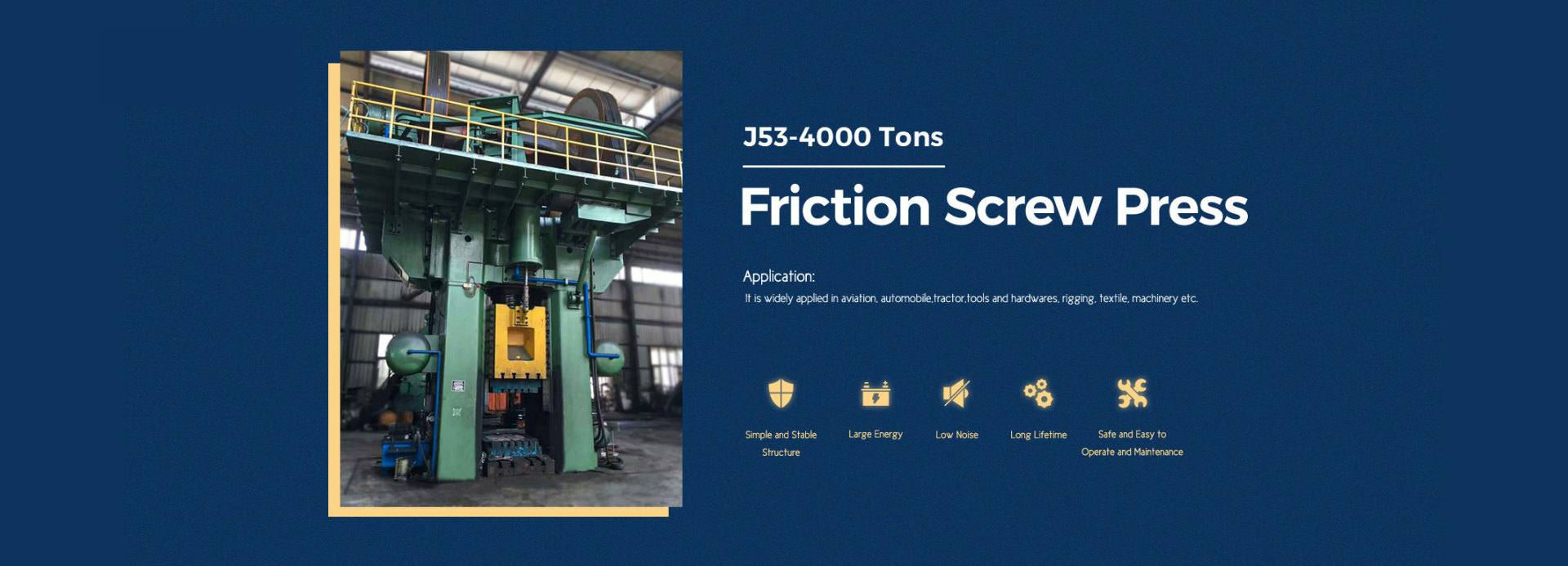 industrial metal press and friction screw press machine