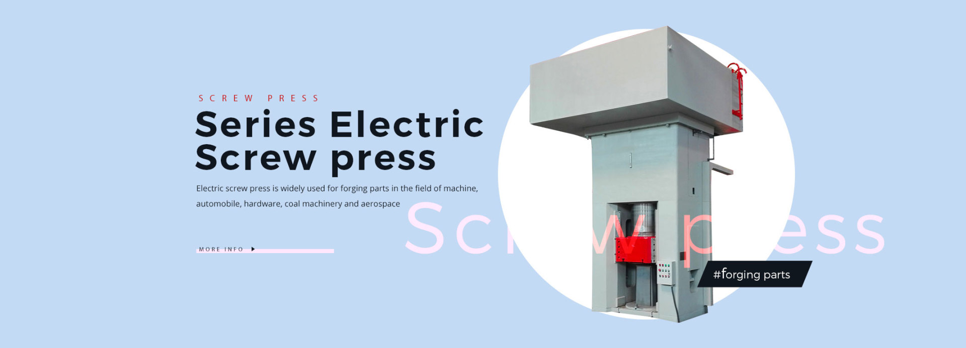 Electric screw press machine suppliers in China